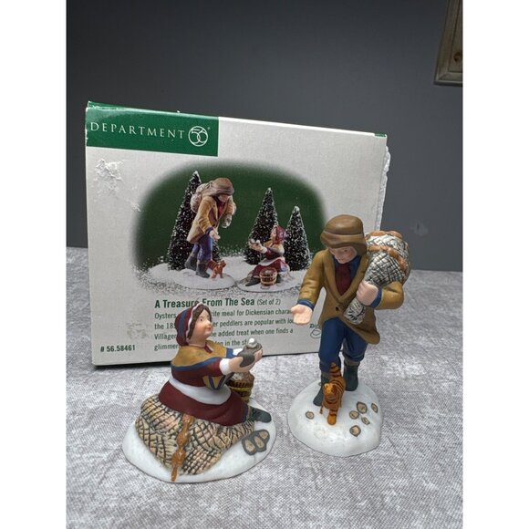 Department 56 Dickens Village A Treasure from the Sea Figurines Set of 2 - Picture 2 of 13